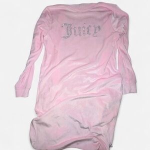 Juicy couture pink velour robe